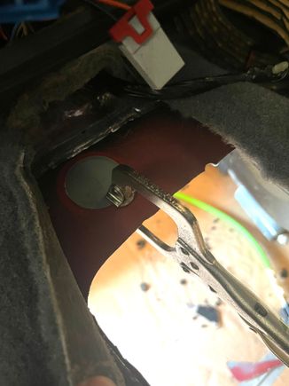 Plug ready to weld in