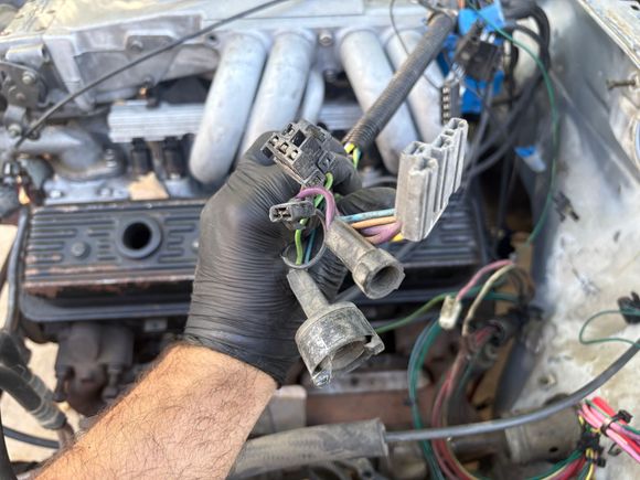 These come out from under the firewall.