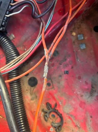 The splice itself