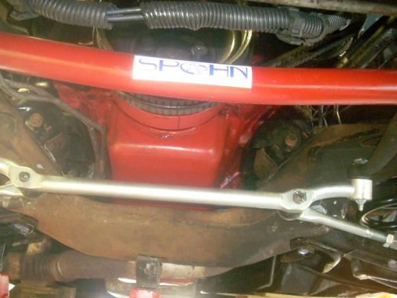 Spohn sticker on stock sway bar