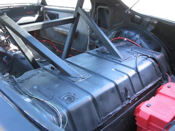 Inside painted and battery box