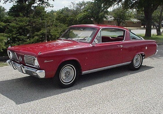 The car I learned to drive on. 1966 Plymouth Barracuda. 225 slant six with a 3 on the tree.
