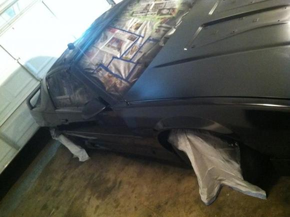 during paint