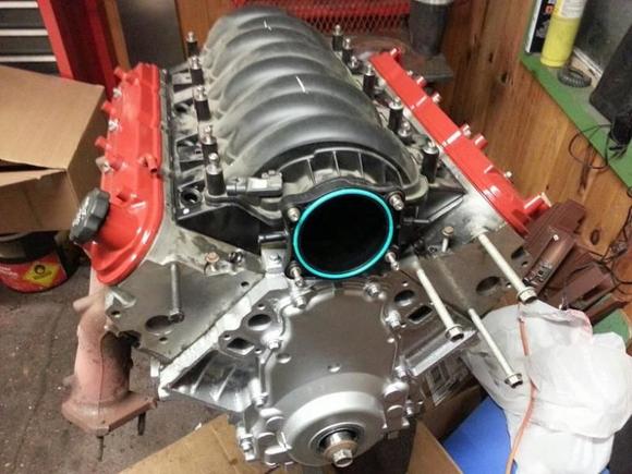 fed with an LS2 intake