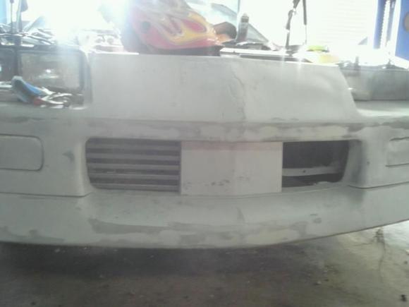 Making custom grills to hide the new ram air plumbing.