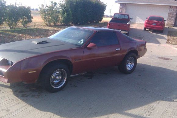 82 Camaro after I painted the hood.