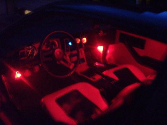 interior shot at night