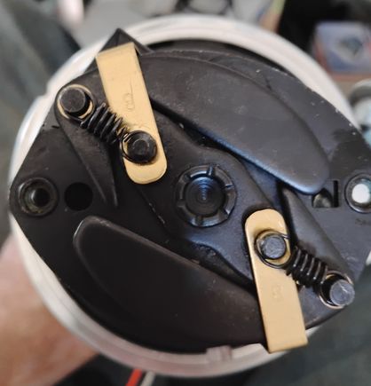 Pertronix: Notice the orientation of the weights.