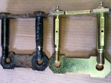 old versus new old 19mm to remove nuts new is 22mm to install really the only diference tween them an the new being greaseable