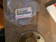 Part # from Toyota for the spacer and flywheel bolts.
 I went on a Toyota parts site and looked both up for a 1993 2jz supra with 4speed automatic
