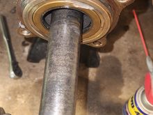 Carrier bolted in everything else can go back together. These rubber orings ive always gave them a thing layer of dielectric grease. Fortunately them seemed in good shape, no cracks/ not stretched.