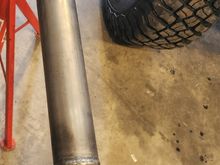 I dorpped the driveshaft off last week to have it extended. Couple days later they had it done and picked it up after work.
I did not write down original length but i believe it was lengthened 3.5". This one i measured flange to flange and told them i wanted 33.375". I took just a little off the actual measurement to account for the minute amount of leaf spring settling.