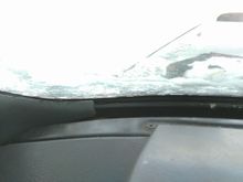 Glue under trim
