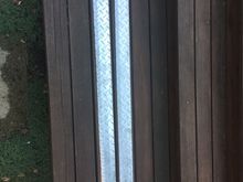 Rocker guards, bare aluminum