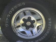 back right tire/rim