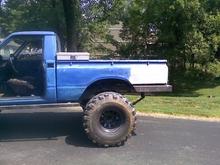 after some body work on the bed.