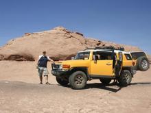 Taking a break on Fins'n'Things, Moab.