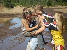 best friends girlfriends mud fighting
