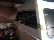 Repairing fiberglass to support new slider, water leak begone!