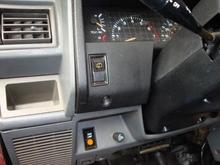 Relocated rear wiper switch from console to new dash.