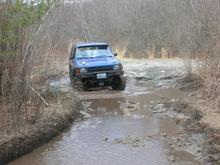 Staging and entering swamp narrows.