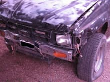 Passenger side, after my sister had run in with Yogi, telephone pole and 12x12 fence post. 9/11/11