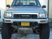 MY 1989 Yota. 3inch body and 4 inch Suspension. I plan on cranking my T-Bars. I should be able to get 2 in out of them.