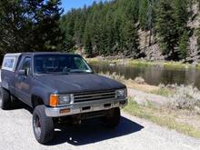 Truck in yellowstone