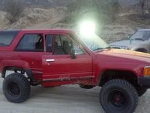 Installed a 30" L.E.D. light bar to my 89 4runner. Pretty cool.