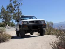 Hill 582, Cajon Pass, Ca
Overall I'm impressed how well the IFS trucks do offroad.  I will need to get a locker, though as open differentials are holding me back.