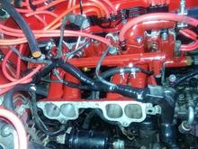 shot of the upper plenum off searching for possible vacuum leaks and air intake idle issues