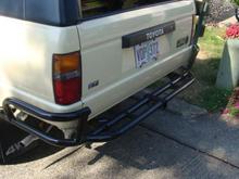 got the bumpers back from powder coating and they look great!