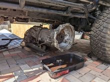 Removed this trans that I purchased from some shady JDM import shop, 60k miles my ass. 