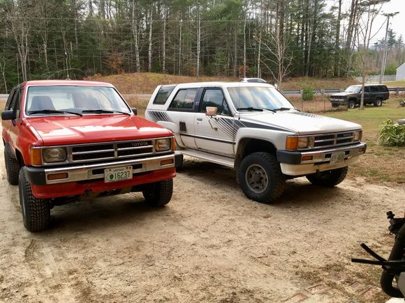both shod with their snow tires
