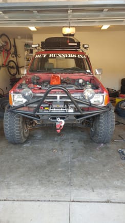 They were definitely too wide. You can also see the "RUT RUNNERS 4X4" Decal, a group created by a couple buddies. Also check out the freshly painted valve cover!