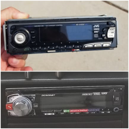 Out with the old and un with the new. JVC was installed over 20 years ago. Finally replaced it.