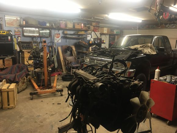 engine installed in forefront...