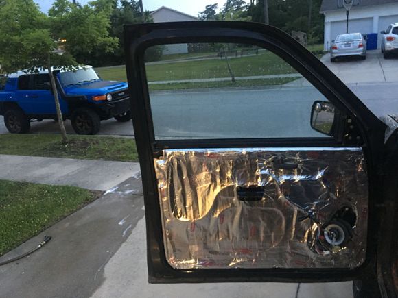 Painted the armrest support brackets, etc.  test wired the door speakers for wire length.