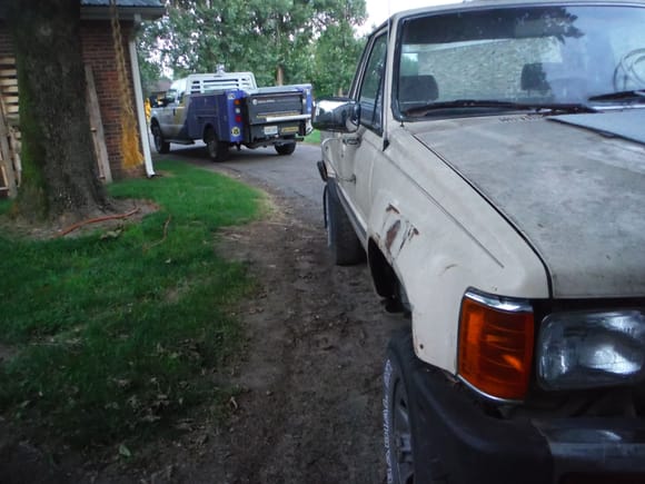 its strait but full of rust!  front fenders, cab corners, bed, Im afraid to lift the mat and check he floors tho.