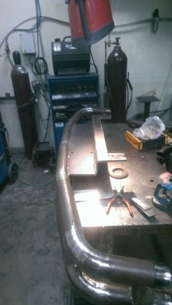 side shot - the smaller rectangular fog lights will mount on the underside of the winch plate