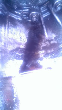 I noticed that the oil I had noticed dripping originally from the transmission / engine joint, was actually brown instead of purple (royal purple break in oil in motor), and more than likely coming from the tranny instead of the motor