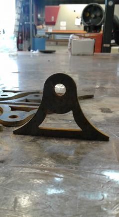 the tabs my bf designed and cut with a water jet