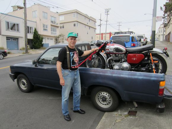 Picking up a '63 Matchless G12CSR in San Francisco 2011