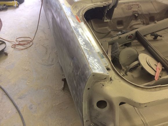 Those flap disks are great but make a giant mess. I haven't been able to run the air conditioning in the shop because of all the dust