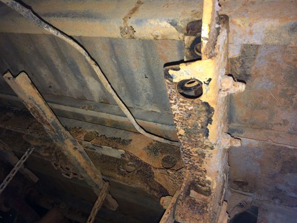 Right rear was gravy taking the bed bolt off