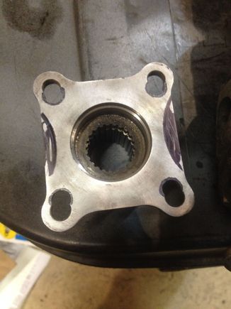 sadly, the automatic requires even more modification, front t-case flange.