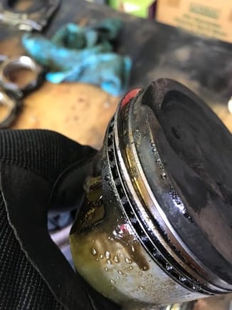 top ring stuck on this piston