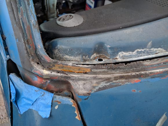 Worst of the rust near passenger side bottom.