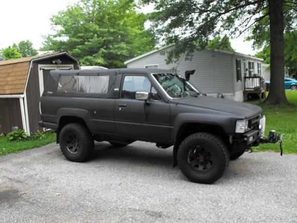 Almost done. Just have to finish painting the interior from front of the rear seats forward. Exhaust and nerf bars are all thats left now.