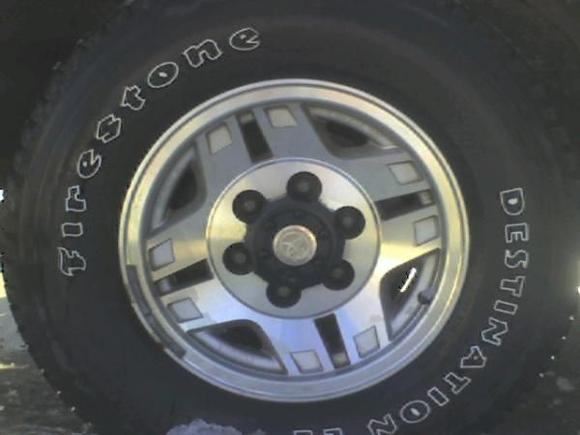 back right tire/rim